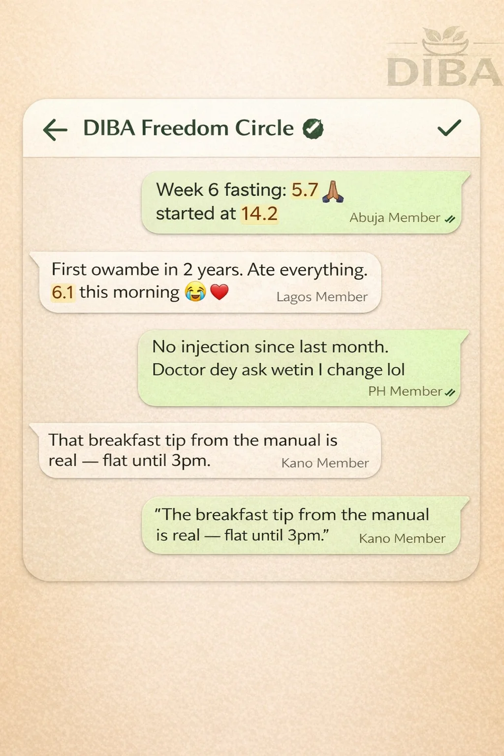 DIBA VIP Freedom Circle