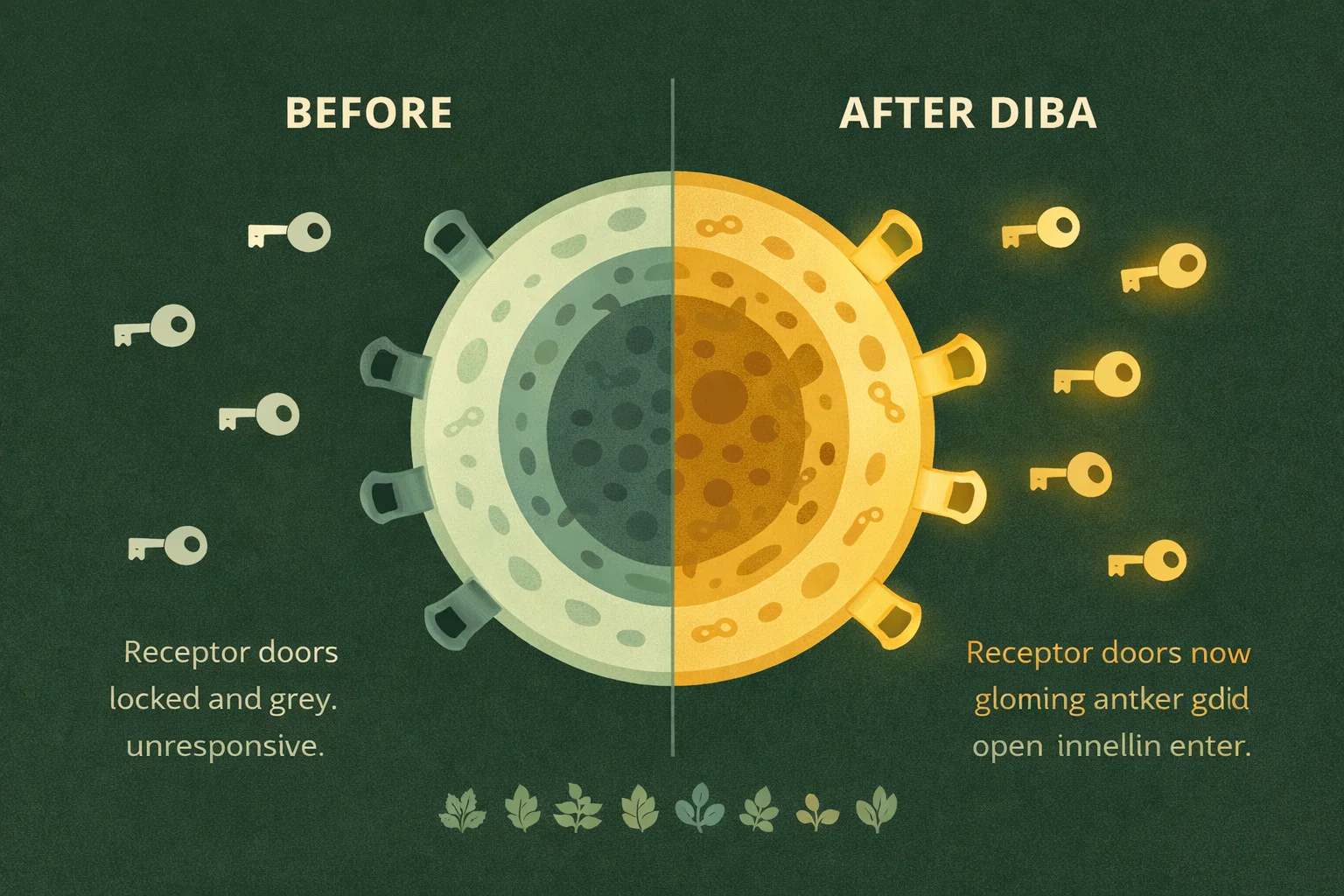 How DIBA restores insulin sensitivity