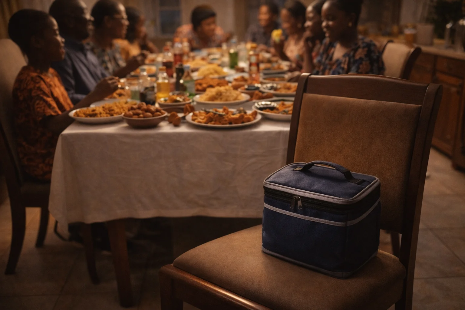 A Nigerian Christmas table — the one Mama Kike has been dreading